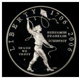 2006-P Ben Franklin Scientist Proof Modern Commem