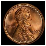 1927-p Lincoln Cent Near Top Pop! 1c ms67+ rd SEGS
