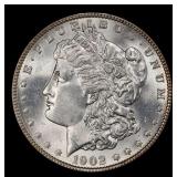 1902-p Morgan Dollar $1 Grades ms63