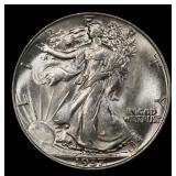1937-p Walking Liberty Half Dollar 50c Grades ms66