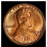 1938-s Lincoln Cent Near Top Pop 1c ms67+ rd SEGS