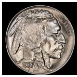 1938-d/d Buffalo Nickel Near Top Pop 5c ms67 SEGS