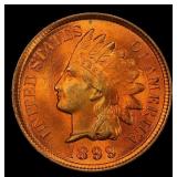 1899 Indian Cent . 1c ms65+ rd SEGS