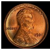 1921-p Lincoln Cent 1c ms66+ rd SEGS