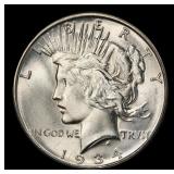 1934-d Peace Dollar $1 ms65+ SEGS