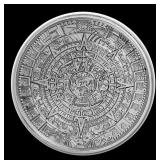 Aztec Temple - 1 oz Silver Round Round