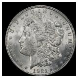 1921-p Morgan Dollar $1 Grades ms62+