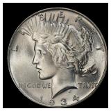 1934-p Peace Dollar Near Top Pop $1 ms66+ SEGS