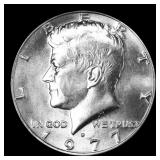 1977-d Kennedy Half Dollar Near Top Pop 50c ms67+