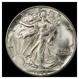 1942-p Walking Liberty Half Dollar Near Top Pop 50
