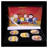 5 Coin Peanuts Gold Plated Round Collection Charli