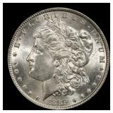 1889-p Morgan Dollar $1 Grades ms63+