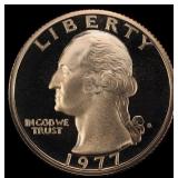 1977-s Proof Washington Quarter 25c pr70 dcam SEGS
