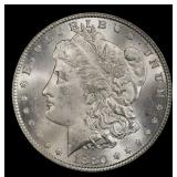 1880-p Morgan Dollar $1 Grades ms63+