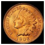1906 Indian Cent Near Top Pop! 1c ms66 rd SEGS