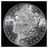1881-p Morgan Dollar $1 Grades ms65+