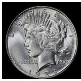 1923-d Peace Dollar $1 ms65+ SEGS