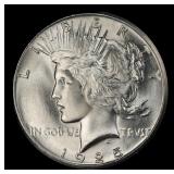 1925-p Peace Dollar Near Top Pop $1 ms67 SEGS