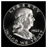 1962 Proof Franklin Half Dollar TOP POP! 50c pr69
