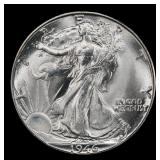 1946-d Walking Liberty Half Dollar Near Top Pop 50