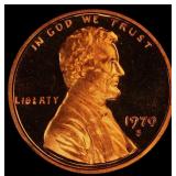 1970-s Sm Date Proof Lincoln Cent 1c pr68+ rd dcam