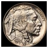 1937-s Buffalo Nickel 5c Grades ms66