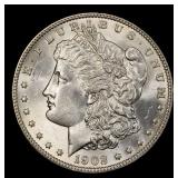 1902-p Morgan Dollar $1 Grades ms64+
