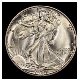 1943-s Walking Liberty Half Dollar Near Top Pop 50