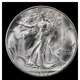 1946-s Walking Liberty Half Dollar 50c Grades ms66