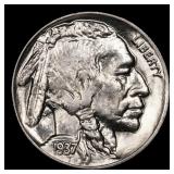 1937-d Buffalo Nickel Near Top Pop 5c ms67+ SEGS