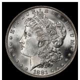 1881-o Morgan Dollar $1 ms65+ SEGS