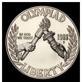 1988-s Olympic Proof Modern Commem Dollar $1 pr70