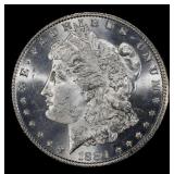 1884-p Morgan Dollar $1 Grades ms64+