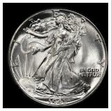 1945-p Walking Liberty Half Dollar 50c Grades ms66