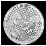 2023 Niue $2 Spider-Man vs Green Goblin Marvel Coi