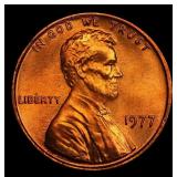 1977-p Lincoln Cent Near Top Pop 1c ms67 rd SEGS