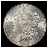 1878-p 7tf Morgan Dollar $1 Grades ms62