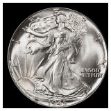 1945-p Walking Liberty Half Dollar Near Top Pop 50