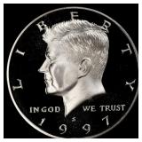 1997-s Proof Kennedy Half Dollar 50c pr70 dcam SEG