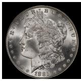 1885-p Morgan Dollar $1 Grades ms66