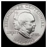 1990-w Eisenhower Modern Commem Dollar $1 ms70 SEG