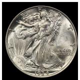 1934-d Walking Liberty Half Dollar 50c ms65+ SEGS
