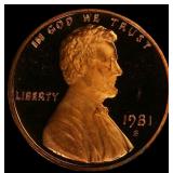 1981-s Ty 1 Proof Lincoln Cent 1c pr70 rd dcam SEG
