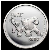 2024 Samoa $2 Popeye and Brutus - 1 oz Silver Roun