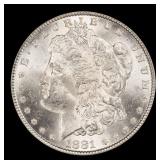 1881-p Morgan Dollar $1 Grades ms62+
