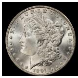 1891-p Morgan Dollar Near Top Pop! $1 ms66+ SEGS
