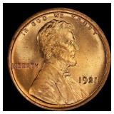 1921-p Lincoln Cent 1c Grades ms65 rd