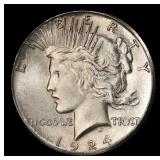 1924-s Peace Dollar $1 ms64+ SEGS
