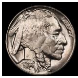 1934-d Buffalo Nickel 5c ms65+ SEGS