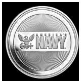 United States Navy Style - 1 oz Silver Round Round